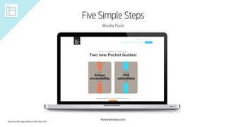 Responsive Web Design Workshop | Milan March 2014
Five Simple Steps
Mostly Fluid
fivesimplesteps.com
 