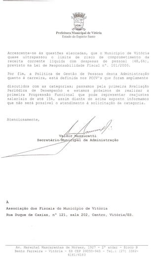  Resposta ao requerimento