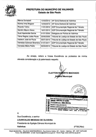 Resposta ao req. nº 705 13