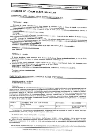 Situação Decap - Resposta do Juiz de Direito Corregedor de Presídios