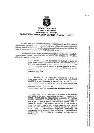 Situação Decap - Resposta do Juiz de Direito Corregedor de Presídios