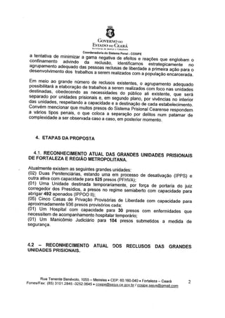 Situação Decap - Resposta do Juiz de Direito Corregedor de Presídios