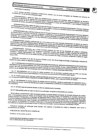 Situação Decap - Resposta do Juiz de Direito Corregedor de Presídios