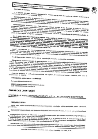 Situação Decap - Resposta do Juiz de Direito Corregedor de Presídios