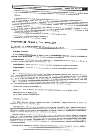 Situação Decap - Resposta do Juiz de Direito Corregedor de Presídios