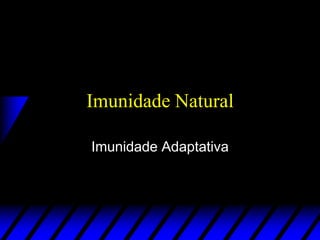 Imunidade Natural
Imunidade Adaptativa
 