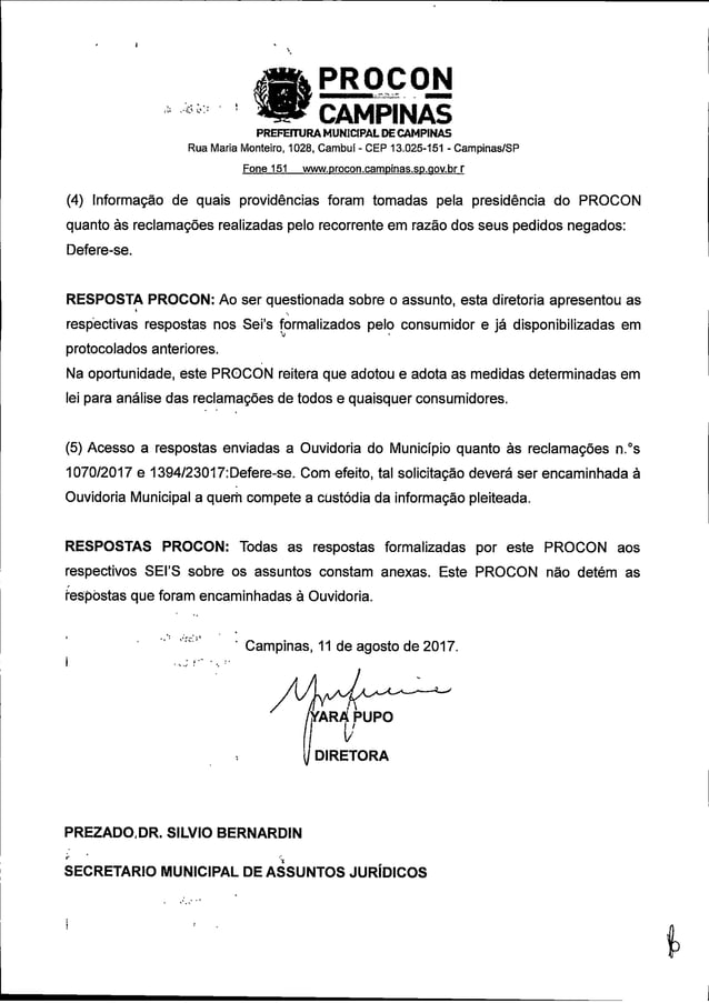 Resposta procon Resposta procon