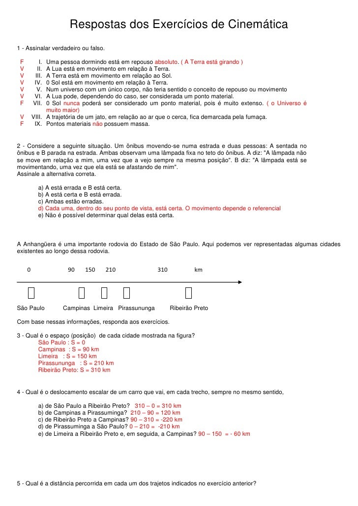 exercicios fisica cinematica 9 ano exercicios fisica cinematica 9 ano