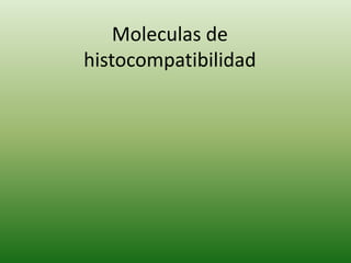 Moleculas de
histocompatibilidad

 
