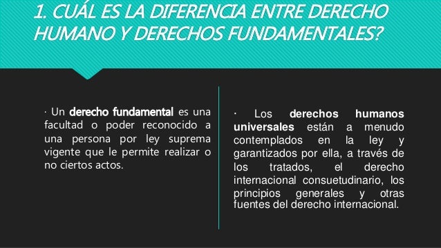 Diferencia Entre Derechos Fundamentales Y Derechos Hu - vrogue.co