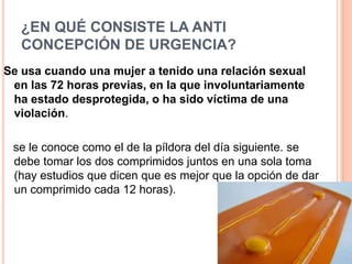 Respuesta sexual humana y metodos anticonceptivos