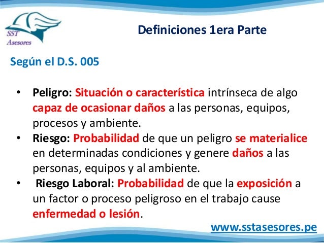 Respuestas SST No 7 ¿Cuál es la diferencia entre Peligro y