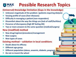 Potential Research Selecting a research question | PPTX