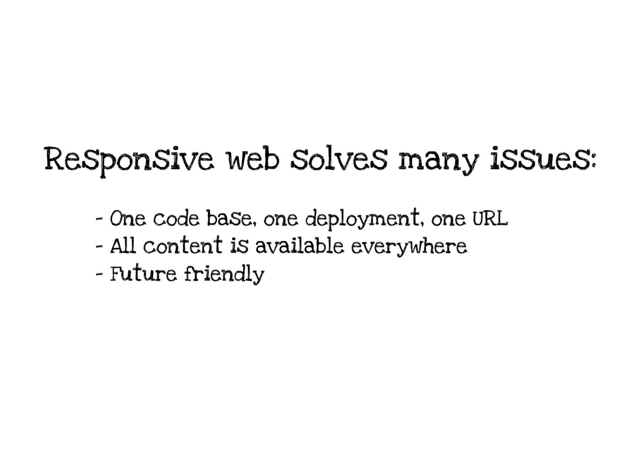 RESS - Responsive Design + Server Side Components
