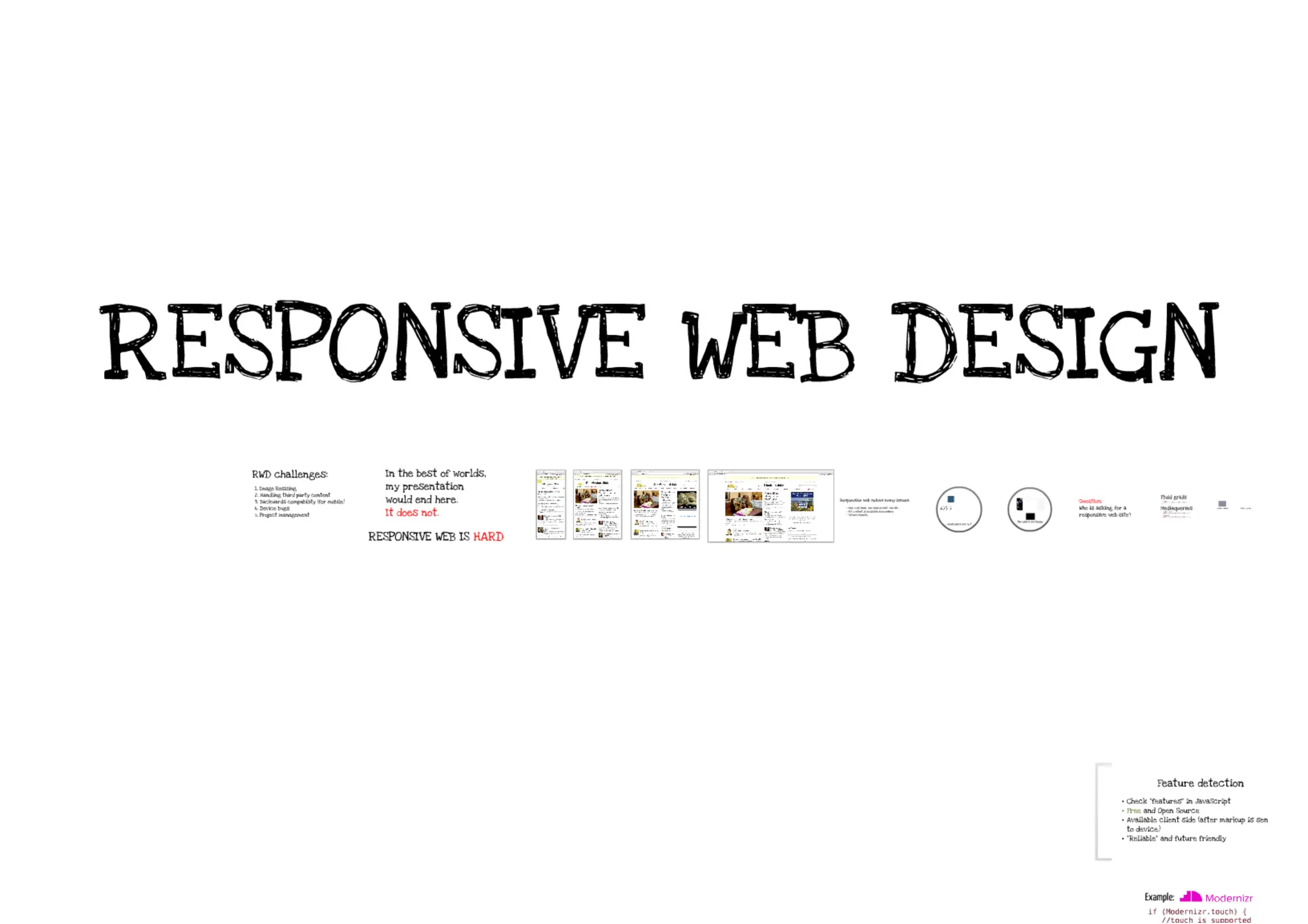 RESS - Responsive Design + Server Side Components