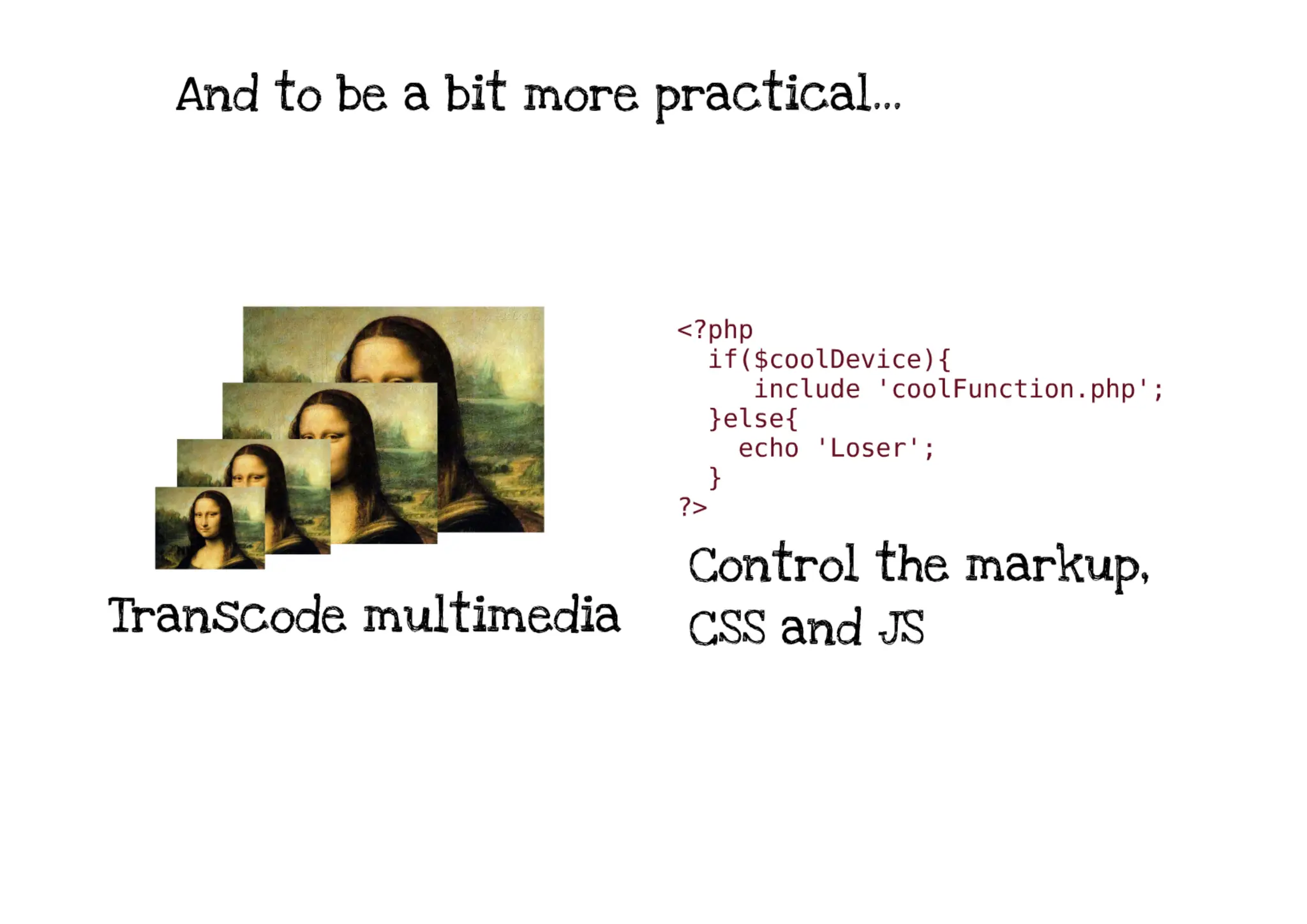 RESS - Responsive Design + Server Side Components