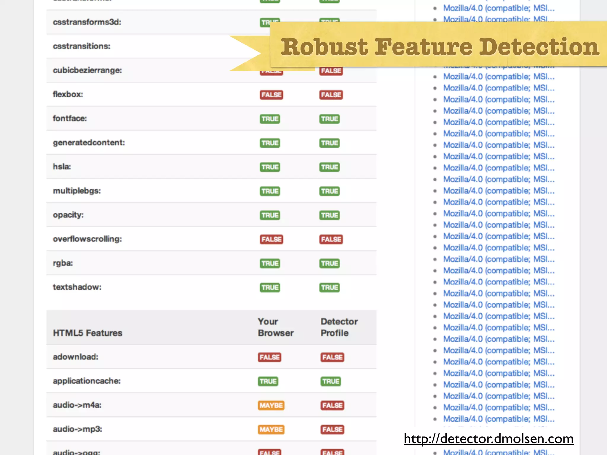 Robust Feature Detection




         http://detector.dmolsen.com
 