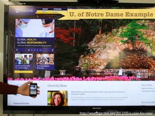 U. of Notre Dame Example




ND data




    http://weedygarden.net/2012/05/a-case-for-ress/
 