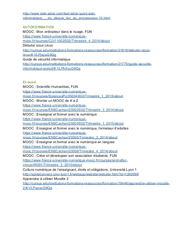 l'auto formation l'autoformation Ressources pour l'auto formation l'autoformation Ressources pour