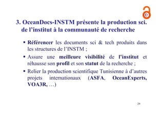Ressources electroniques à accès libre en sciences aquatiques & halieutiques- Open access week 2013 tunisia