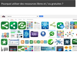 Pourquoi utiliser des ressources libres et / ou gratuites ? 
 