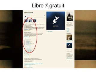 Libre ≠ gratuit 
 