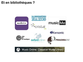 Et en bibliothèques ? 
 