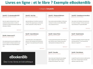 Livres en ligne : et le libre ? Exemple eBookenBib
 