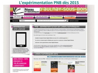 L'expérimentation PNB dès 2015
 