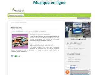 Musique en ligne
 