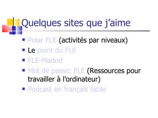 Ressources pour les professeurs de FLE