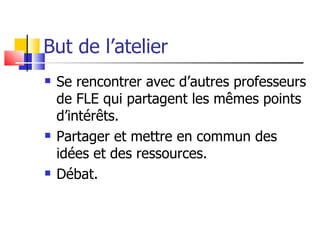 Ressources pour les professeurs de FLE