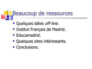 Ressources pour les professeurs de FLE
