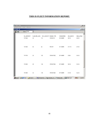 THIS IS FLEET INFORMATION REPORT.
40
 