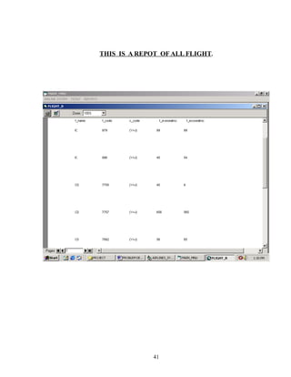 THIS IS A REPOT OF ALL FLIGHT.
41
 