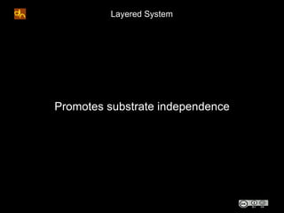 Layered System




Promotes substrate independence
 