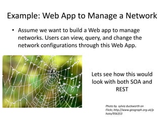 Example: Web App to Manage a Network<br />Assume we want to build a Web app to manage networks. Users can view, query, and...