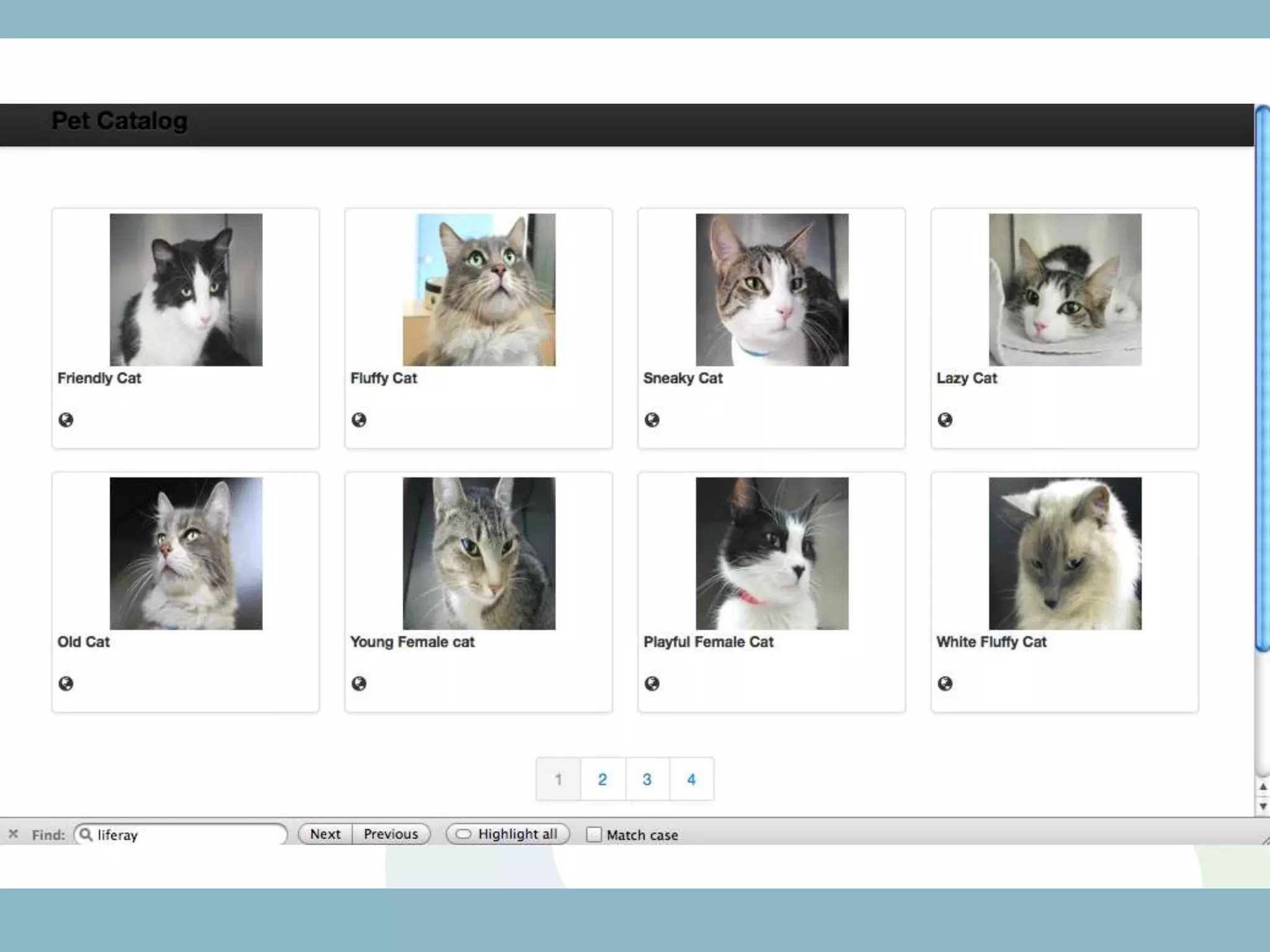 Example RESTful Catalog
 
