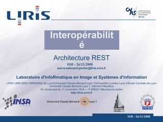 Interopérabilité Architecture REST 