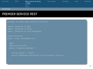 Service WEB de type REST avec Java