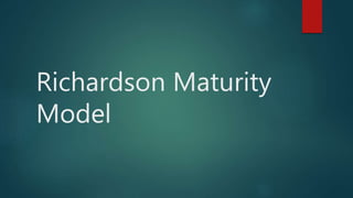 Richardson Maturity
Model
 