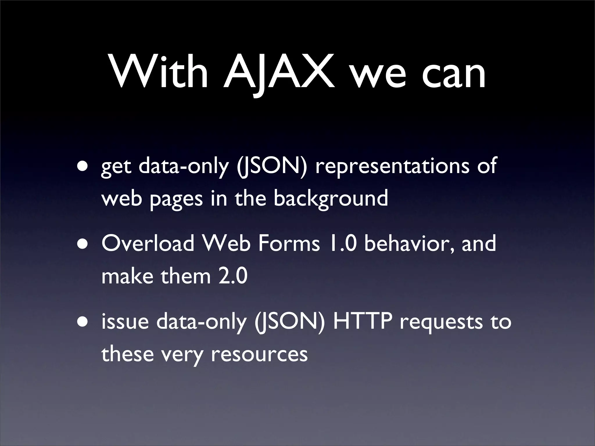 REST and AJAX Reconciled