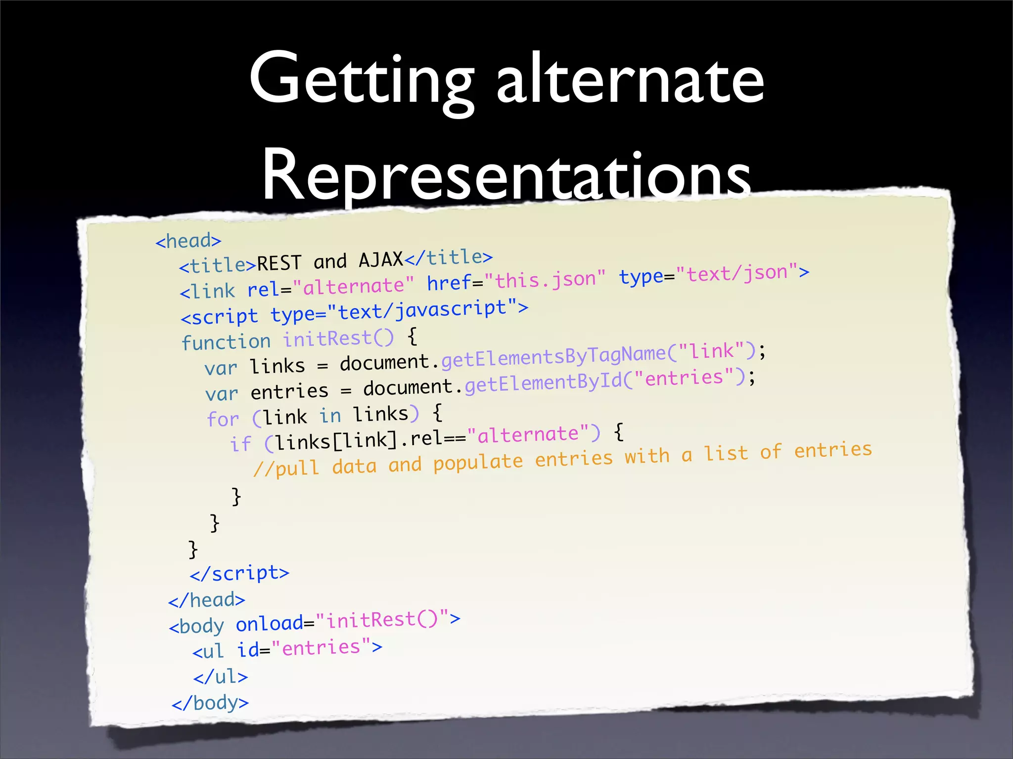 REST and AJAX Reconciled
