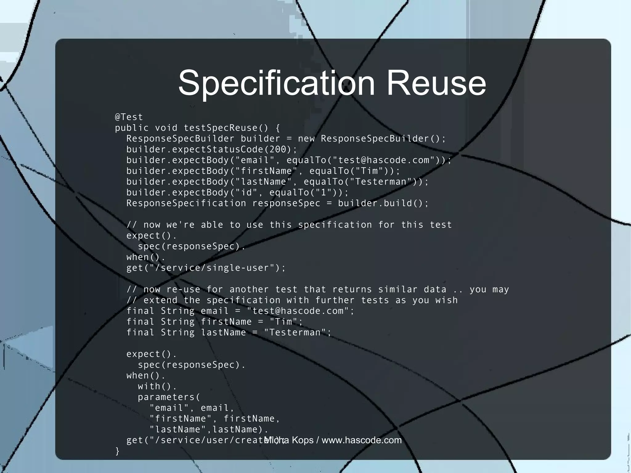 <groupId>com.jayway.restassured</groupId> 