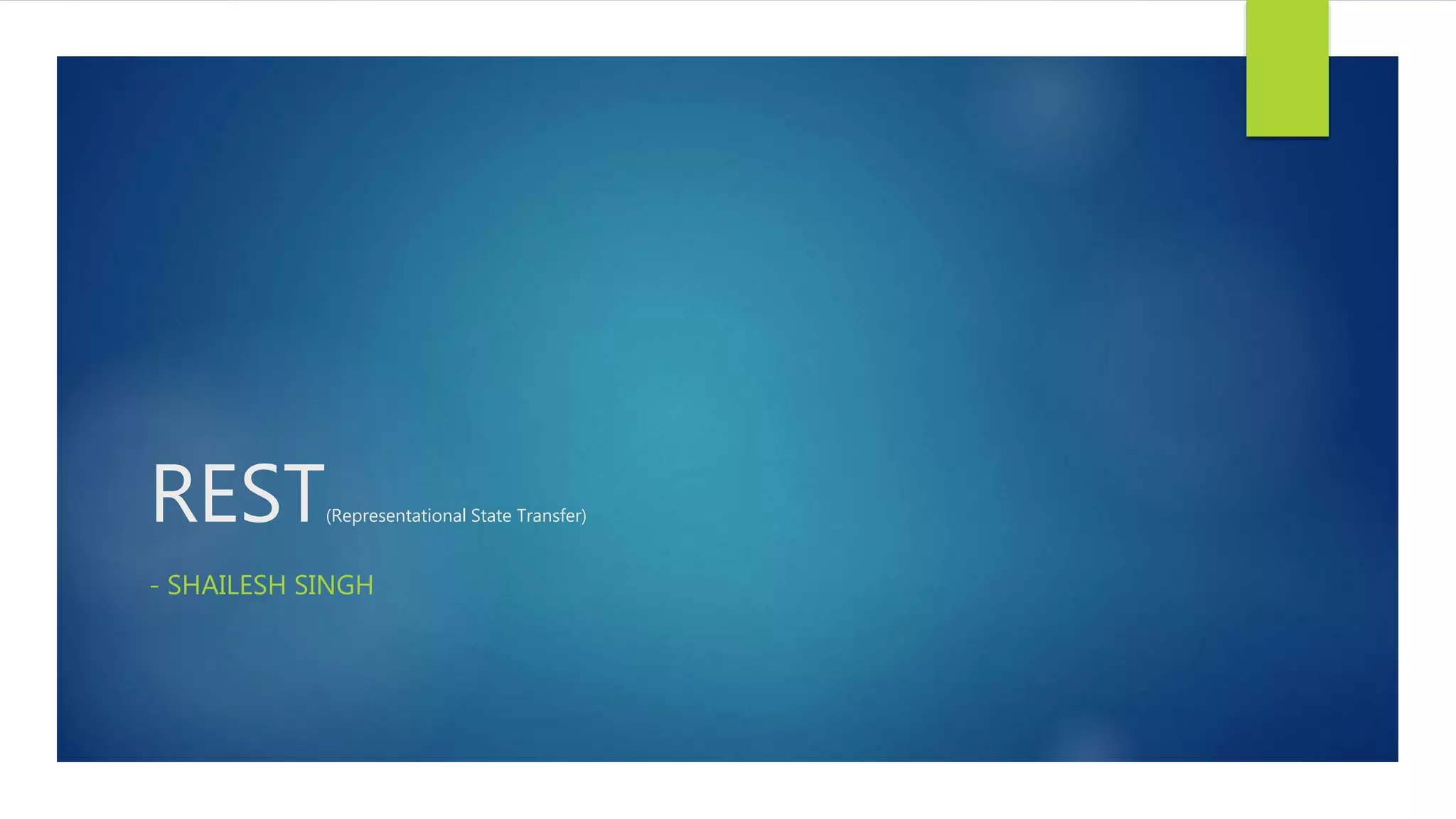 REST Architecture with use case and example | PPT