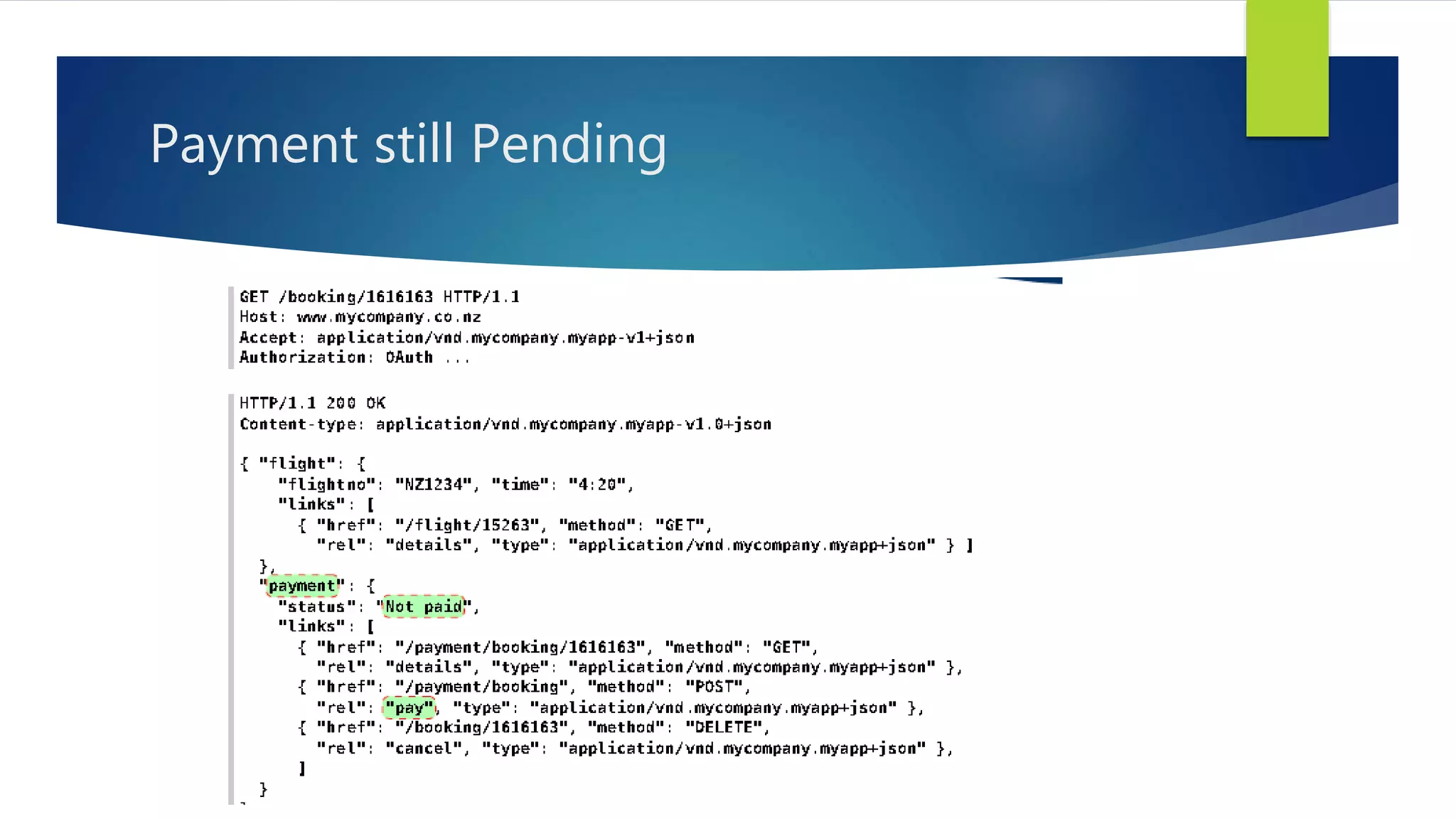 Payment still Pending
 