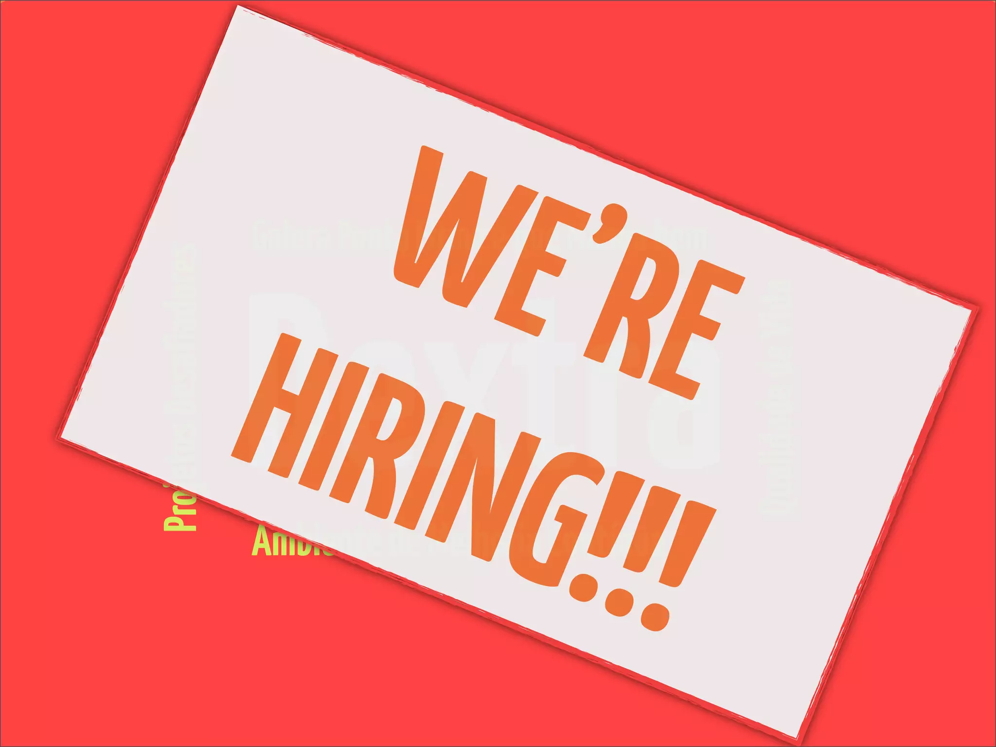 WE’R
                                 E
                        Galera Ponta Firme e que Manda bem



                        Dextra
Projetos Desafiadores




                        HIRIN
                                                             Qualidade de Vida
                              G!!!
                        Ambiente de Melhoria Contínua
 