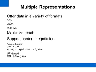 Embedded parameters for non-fixed parts of the URI 