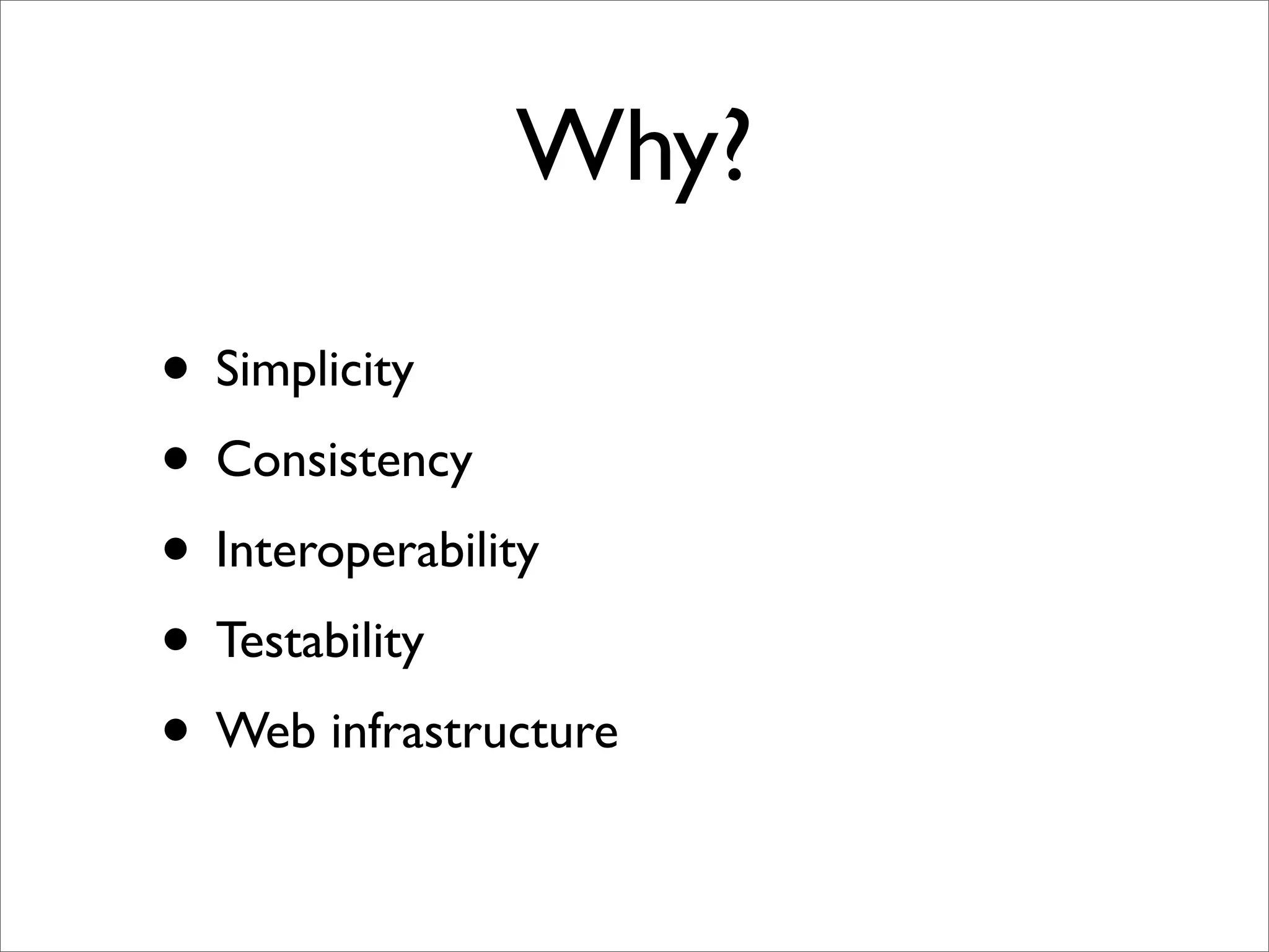 REST: putting the web back in to web services
