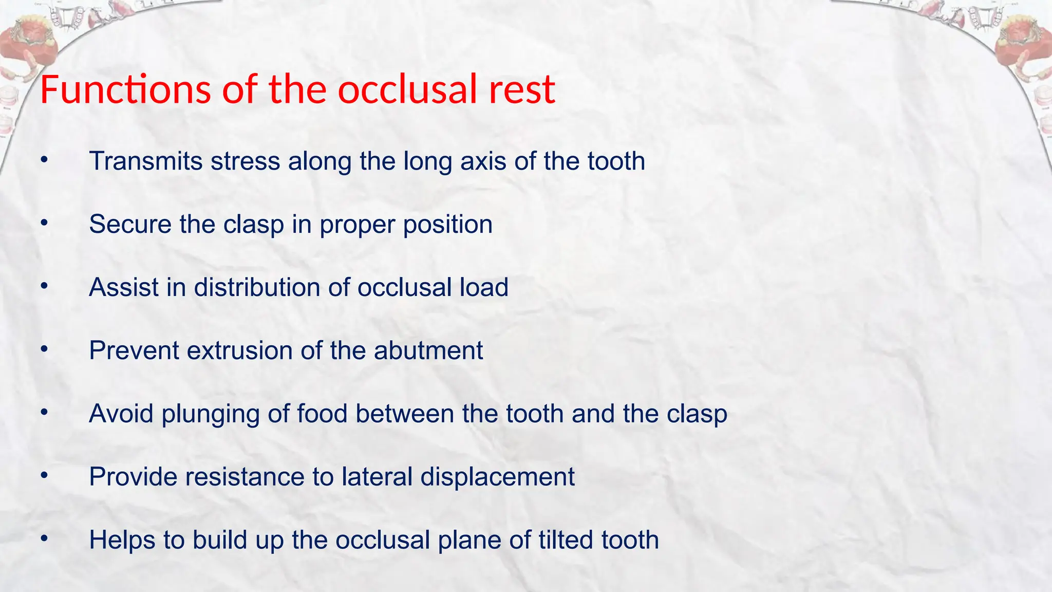 REST AND REST SEATS indications contraindications | PPTX